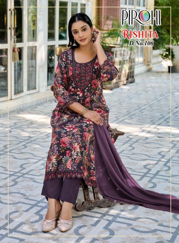 Pirohi rishita anarkali kurtis wholesale
